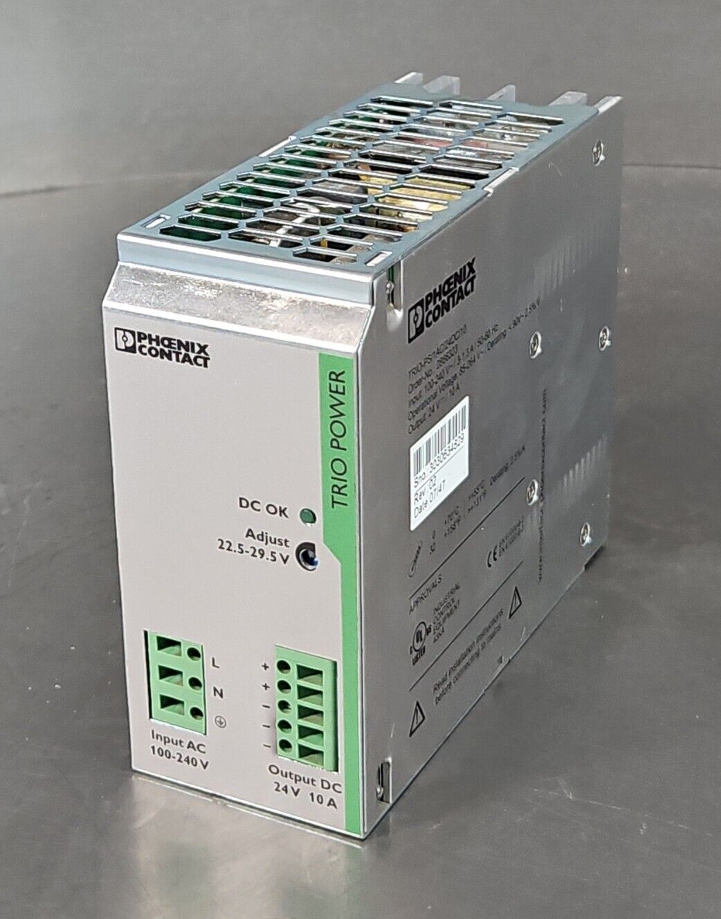 Phoenix Contact TRIO PS 1AC 24DC 10 Switching Power Supply 2866323 4 phoenix-contact-trio-ps-1ac-24dc-10-switching-power-supply-2866323-4