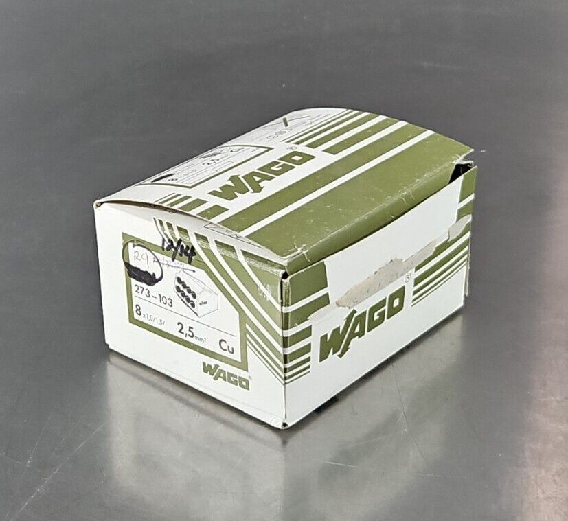 Wago 273-103 Conductor Ground Terminal Block - Lot of 29.               Loc3E-26