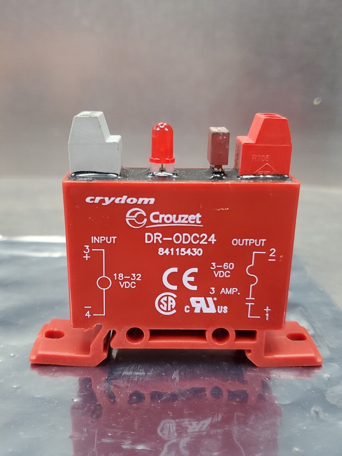 Crouzet DR-0DC24 Solid State Relay Rail Mount 3-60V 3A.                     4A-8
