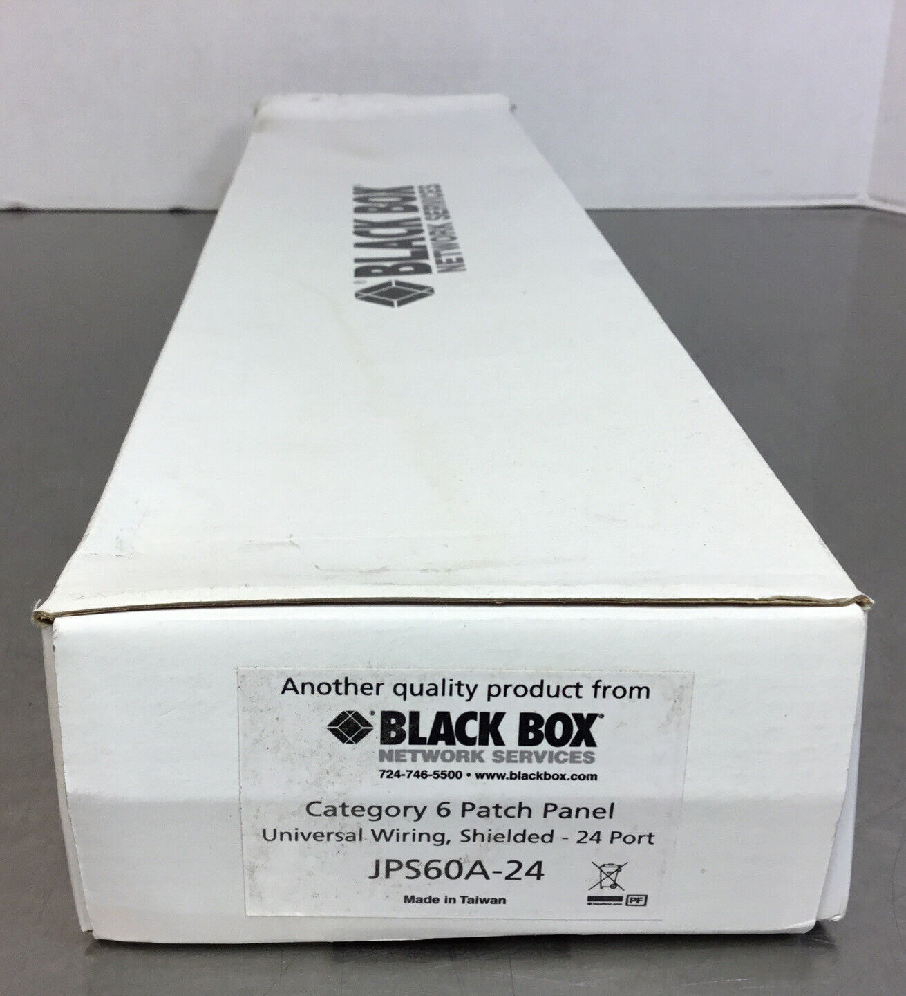Black Box Network Services JPS60A-24 Cat6 Shielded Patch Panel 24 Port    3H