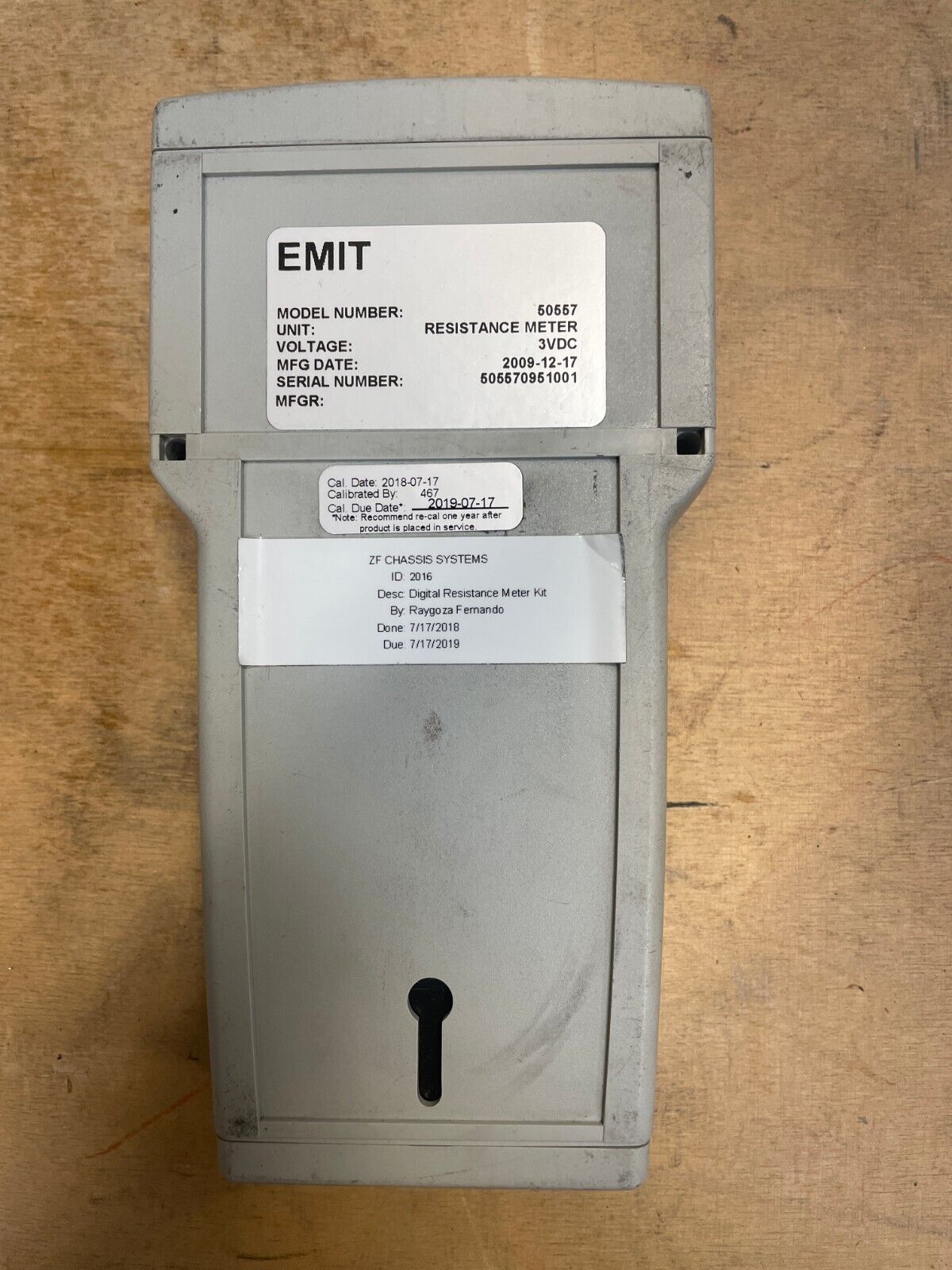 Emit 50557 Gray LCD Display Wireless Surface Resistance Test Digital Meter