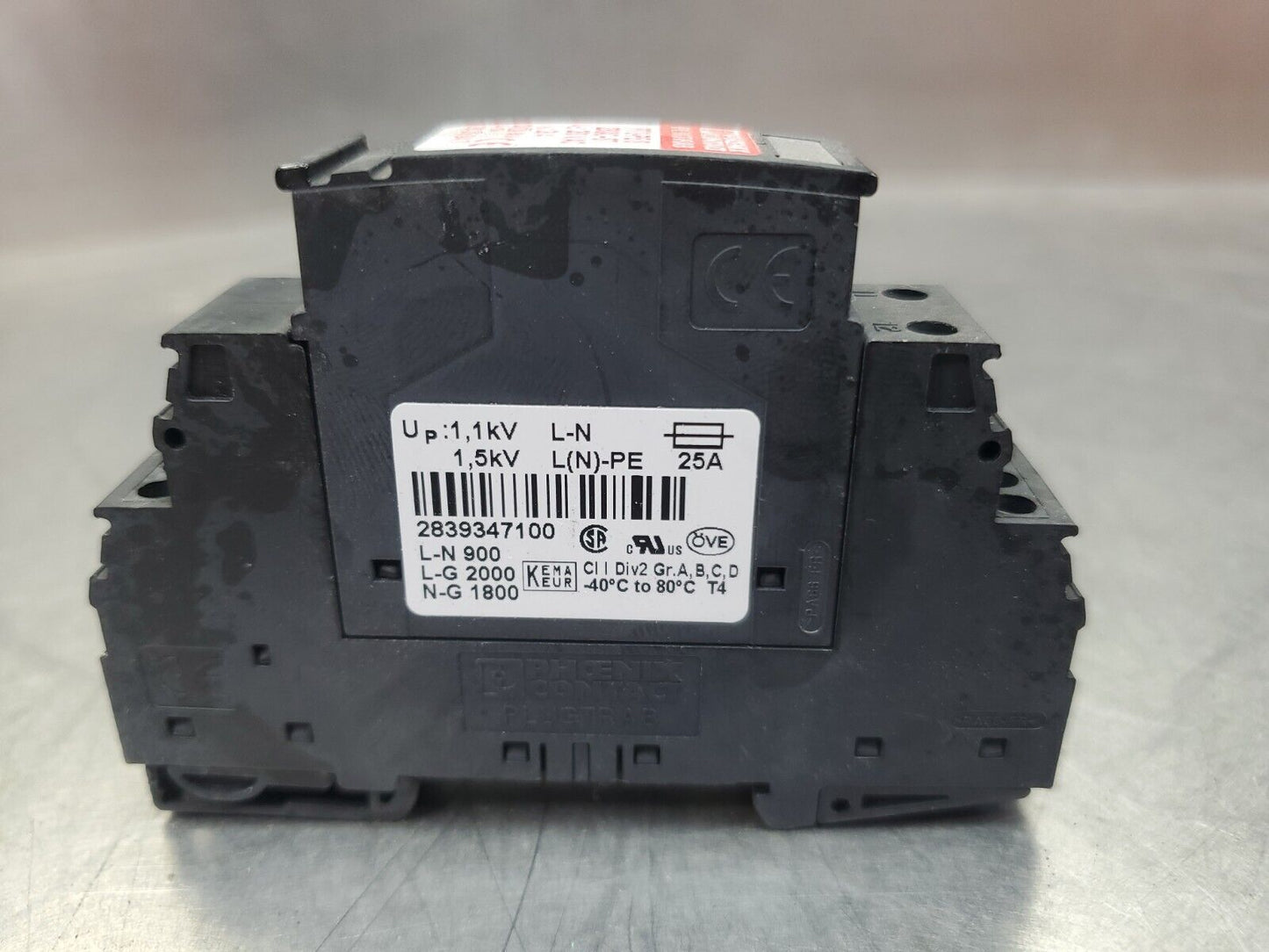 Phoenix Contact PT 2-PE/S 230AC-ST Surge Protection Plug.                  3D-28