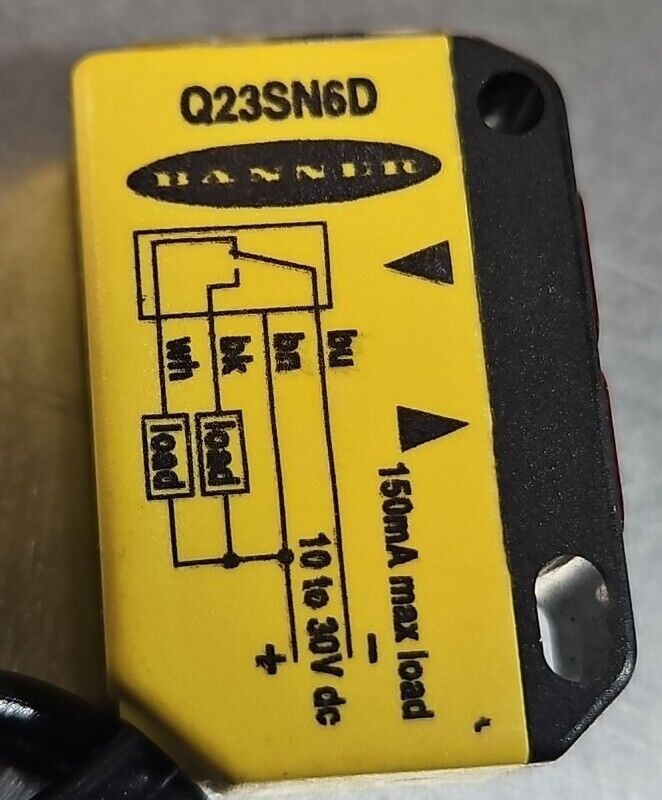 BANNER Q23SN6D PHOTOELECTRIC SWITCH.                                   Loc5E-19