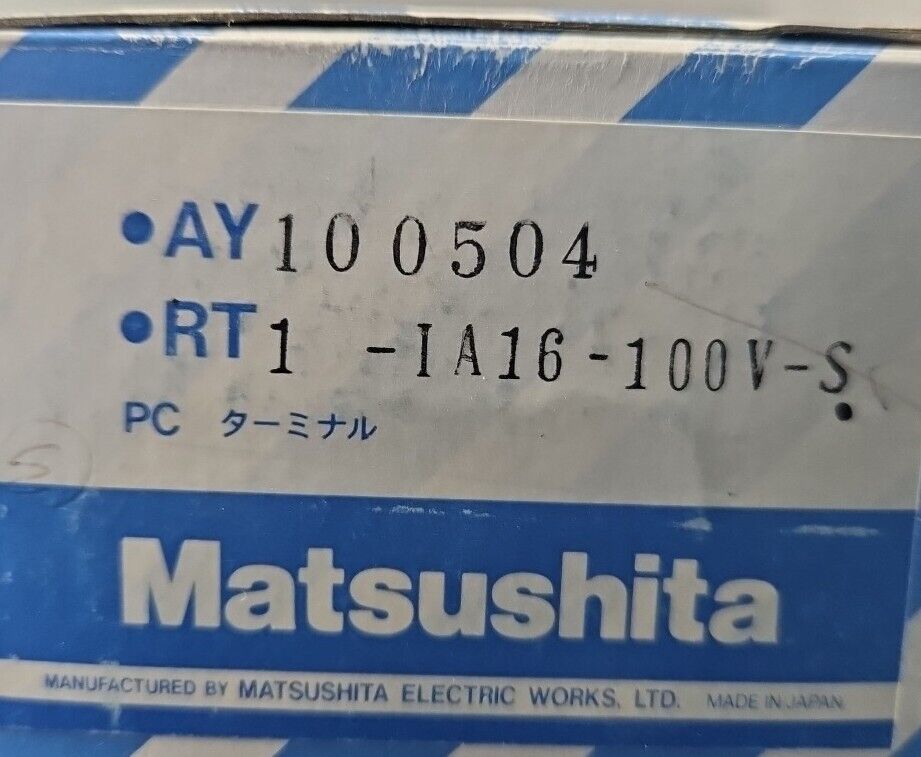 Panasonic AY100504 Matsushita  RT1-1A16-100V-S PC Terminal.             Loc3B-28