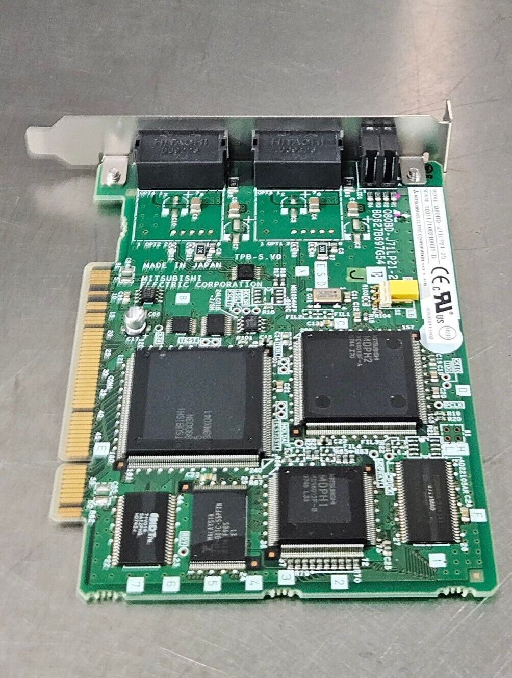 MITSUBISHI Q80BD-J71LP21-25 PROGRAMMABLE CONTROLLER CARD               Loc 3E-16