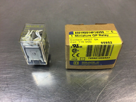 Square D Miniature Gp relay 8501RSD14P14V60 /C   Loc.4A