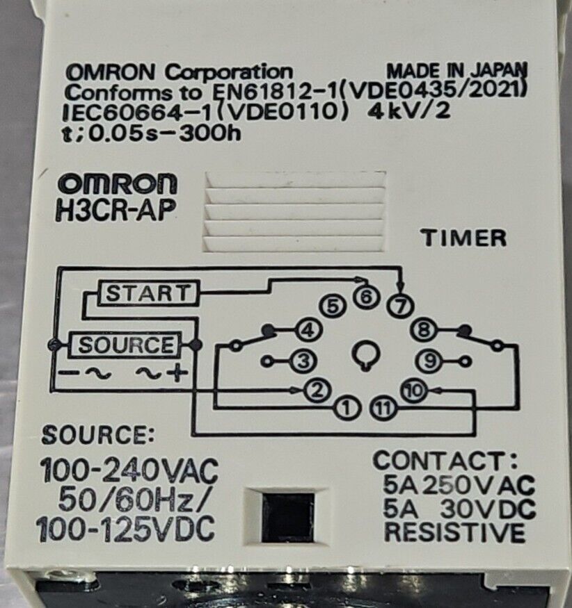 Omron H3CR-AP PLC Timer Module                                             3B-21