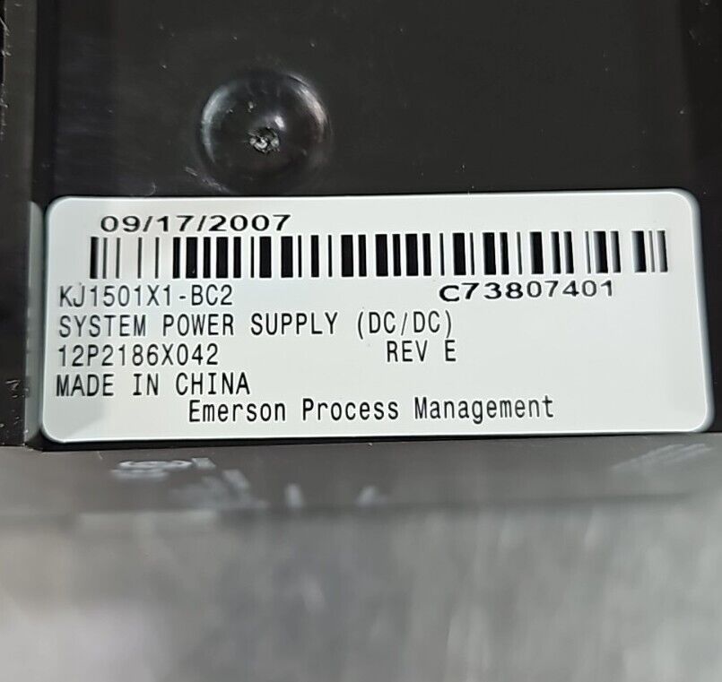 Emerson DC/ DC System Power Supply KJ1501X1-BC2.                       Loc 3E-26