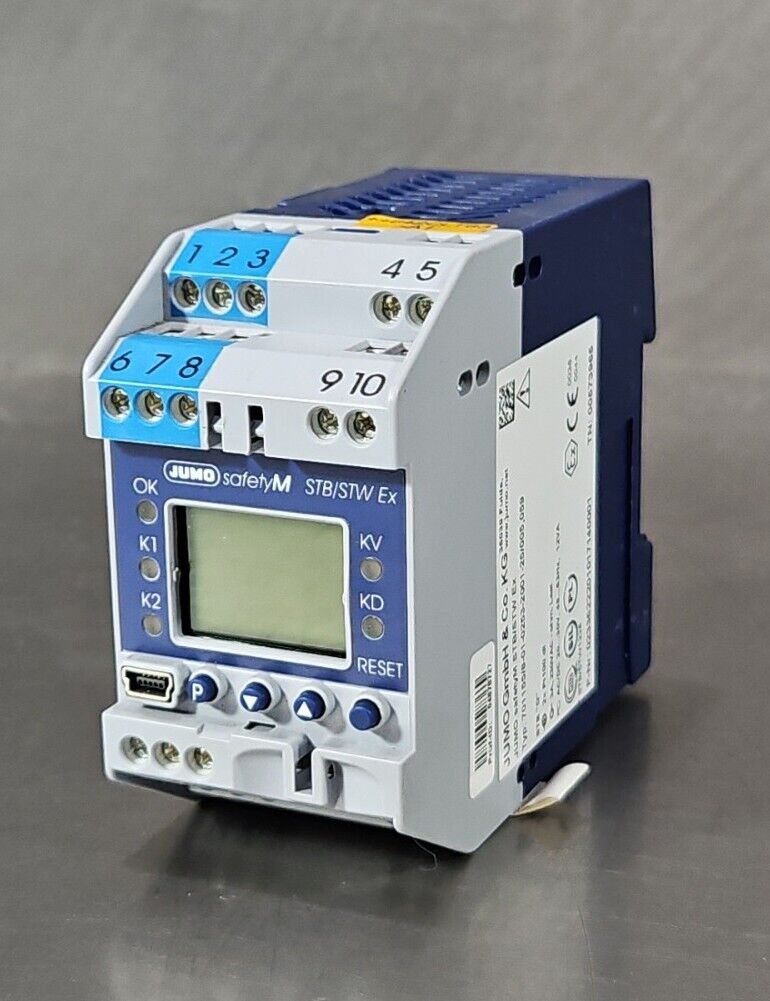 Jumo GmbH Safety M STB/STW Ex. Type:701155/8-01-0253 Safety Temp Limiter.  4E-22