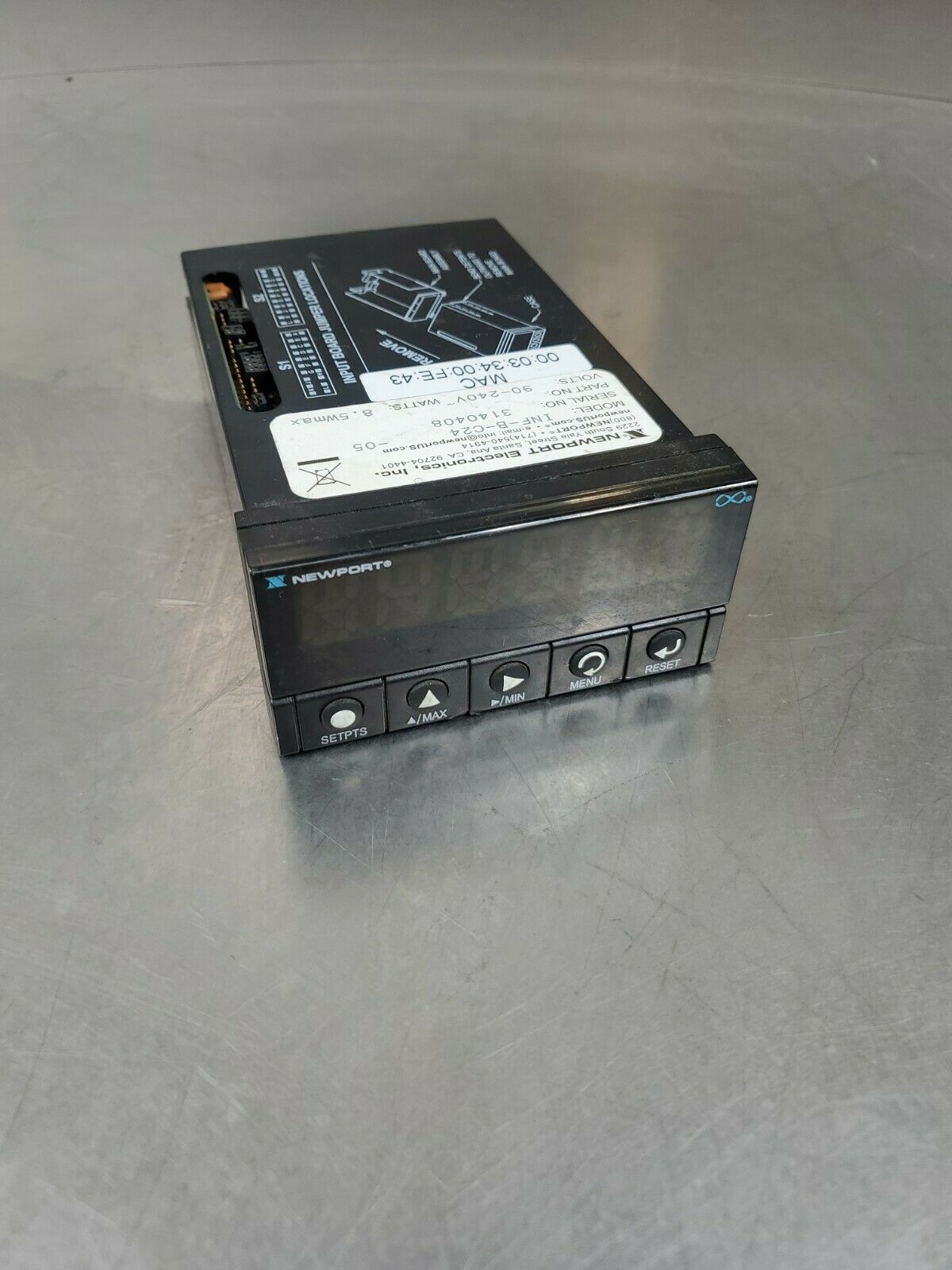 NEWPORT ELECTRONICS INF-B-C24-05 PANEL METER.                           2E