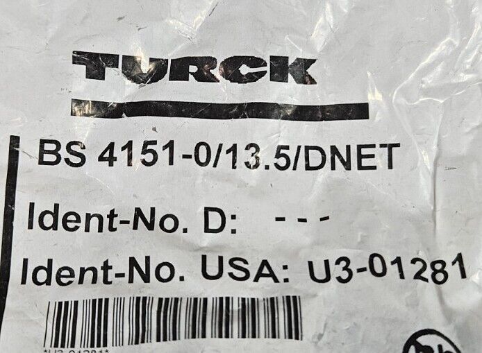 TURCK BS 4151-0/13.5/DNET Connector Module                    Loc5E-18