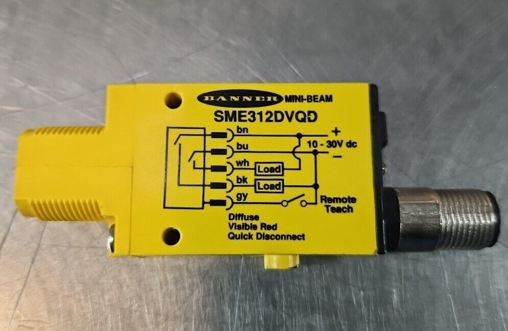 Banner SME312DVQD Mini Beam Expert Diffuse Photoelectric Sensor         Loc5E-19