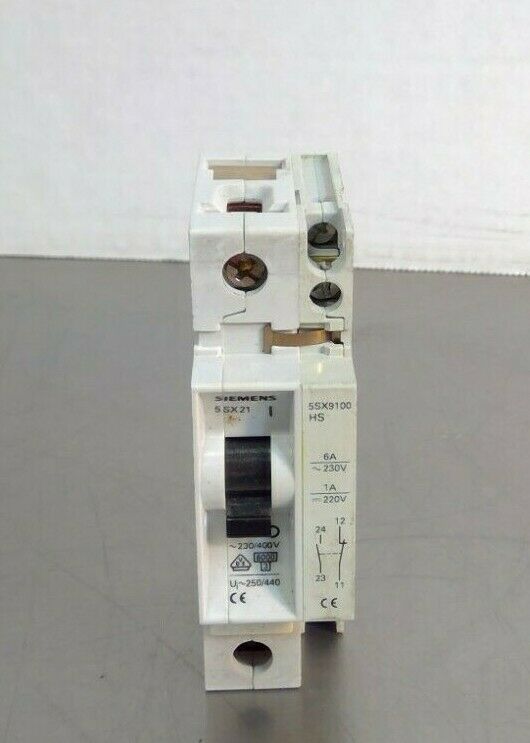 Siemens - 5SX21 C6 - Circuit Breaker - 5SX2 w/ 5SX9100                        4G