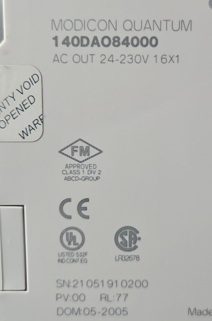 Schneider 140DAO84000 24-230 VAC OUT MODICOM QUATUM Module              Loc3D-23