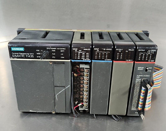 Siemens Simatic TI435 CPU w/U-01AD/U-05N/U-01T/U-18T Modules                3D-6