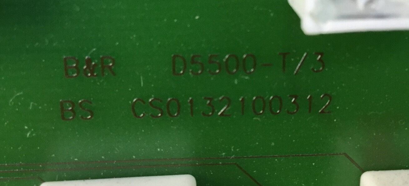 B&R Key Pad BS CS0132100312 / D5500-T/3    Loc.3A