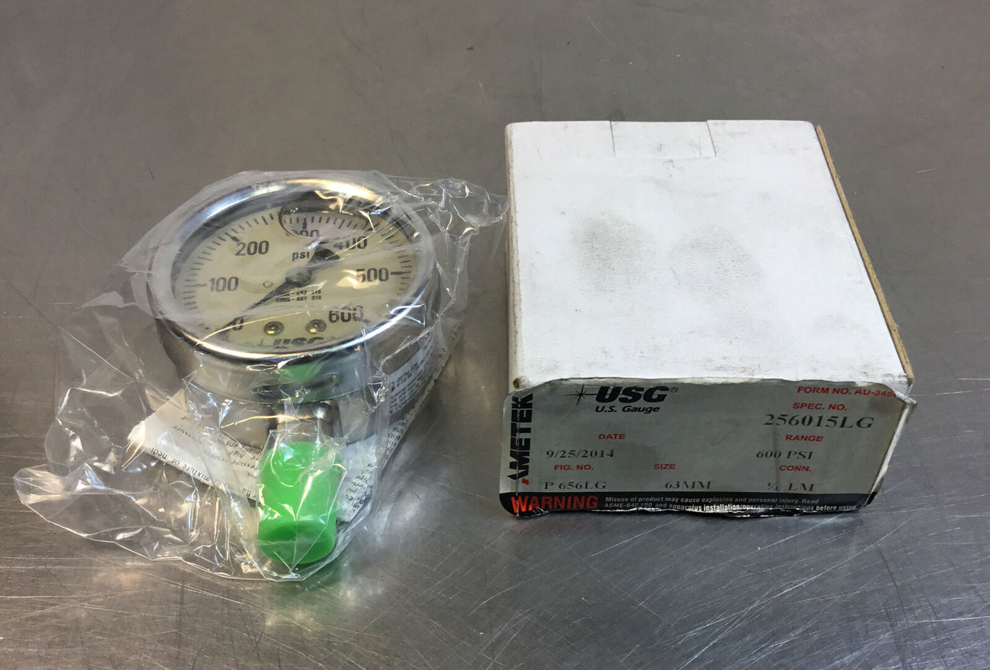 Ametek Gauge Division  256015LG  0-600PSI  Liquid Filled 1/4” LM   6E