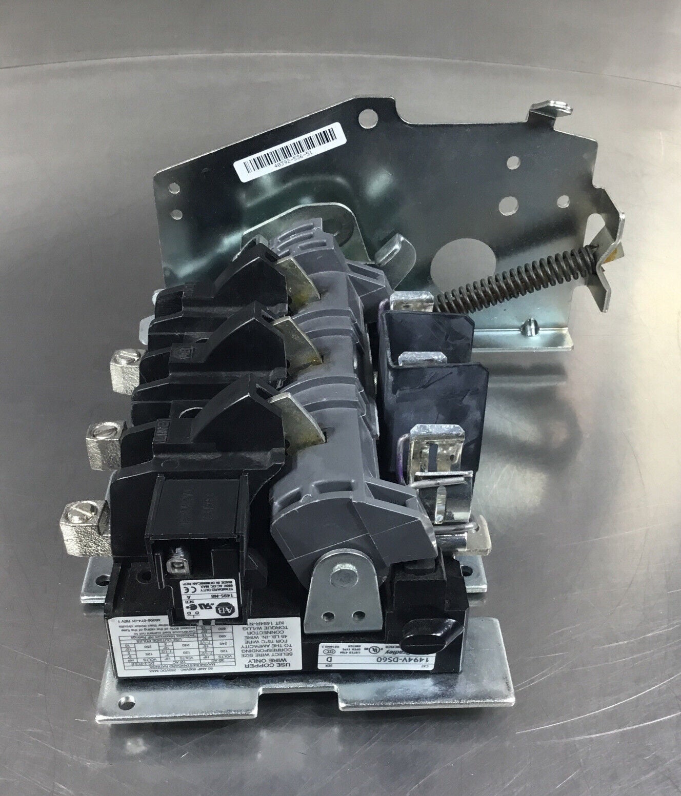 ALLEN BRADLEY  1494V-DS60 /D  Disconnect Switch       4F