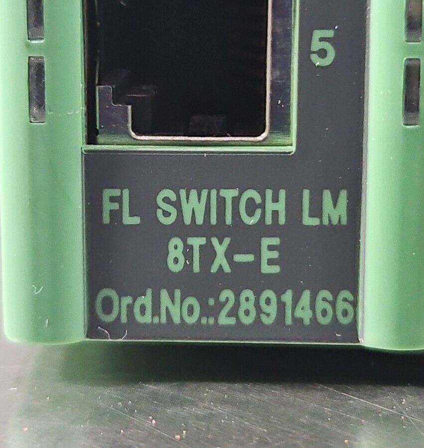 Phoenix Contact FL SWITCH LM 8TX-E Ethernet Switch.                        4D-20
