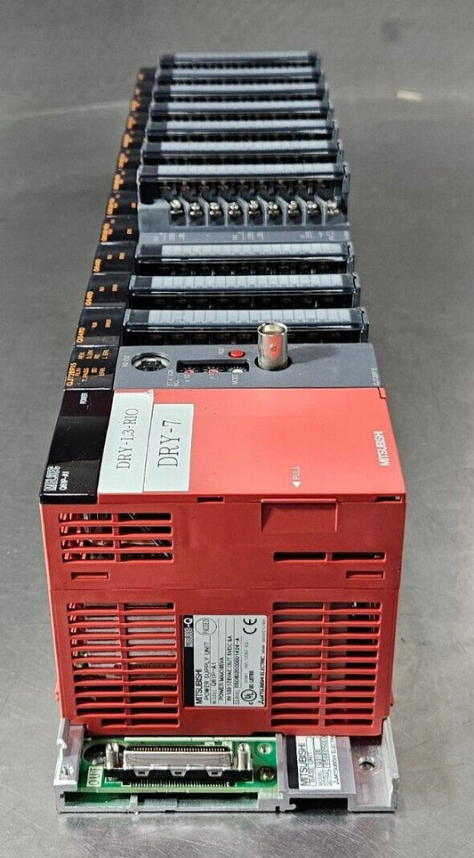 MITSUBISHI BASE: Q312B. MELSEC Q61P-A1/QJ72BR15/Q64RD/Q62AD-DGH.   Loc 3A-23