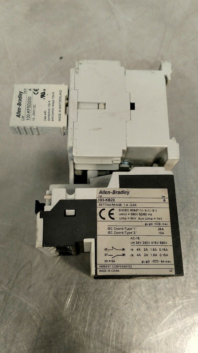 100k09 ALLEN BRADLEY 100-K09*10 CONTACTOR 4E-12 – Palmetto Automation Inc.