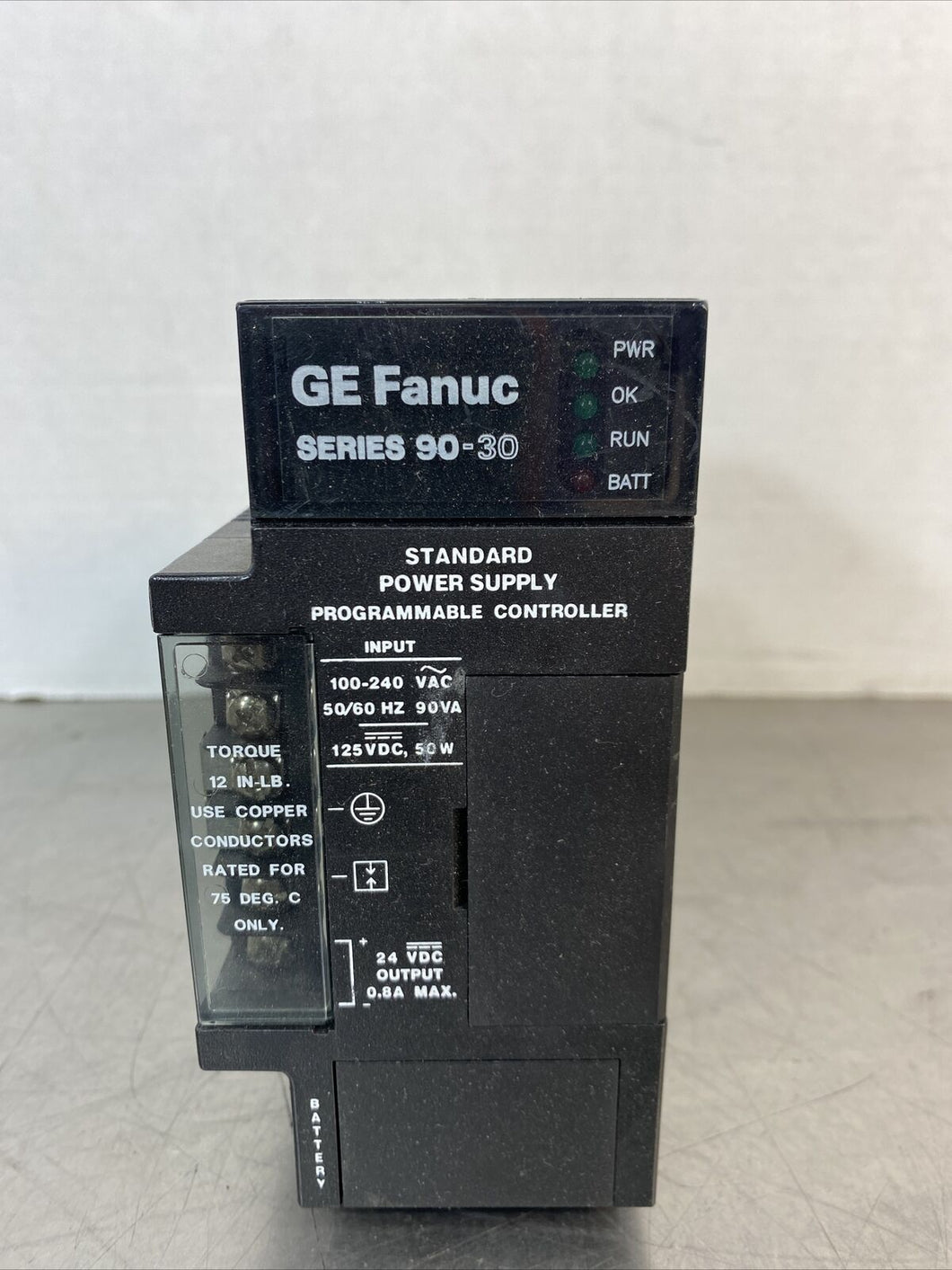 GE Fanuc Standard Power Supply Programmable Controller IC693PWR321W 3D-22