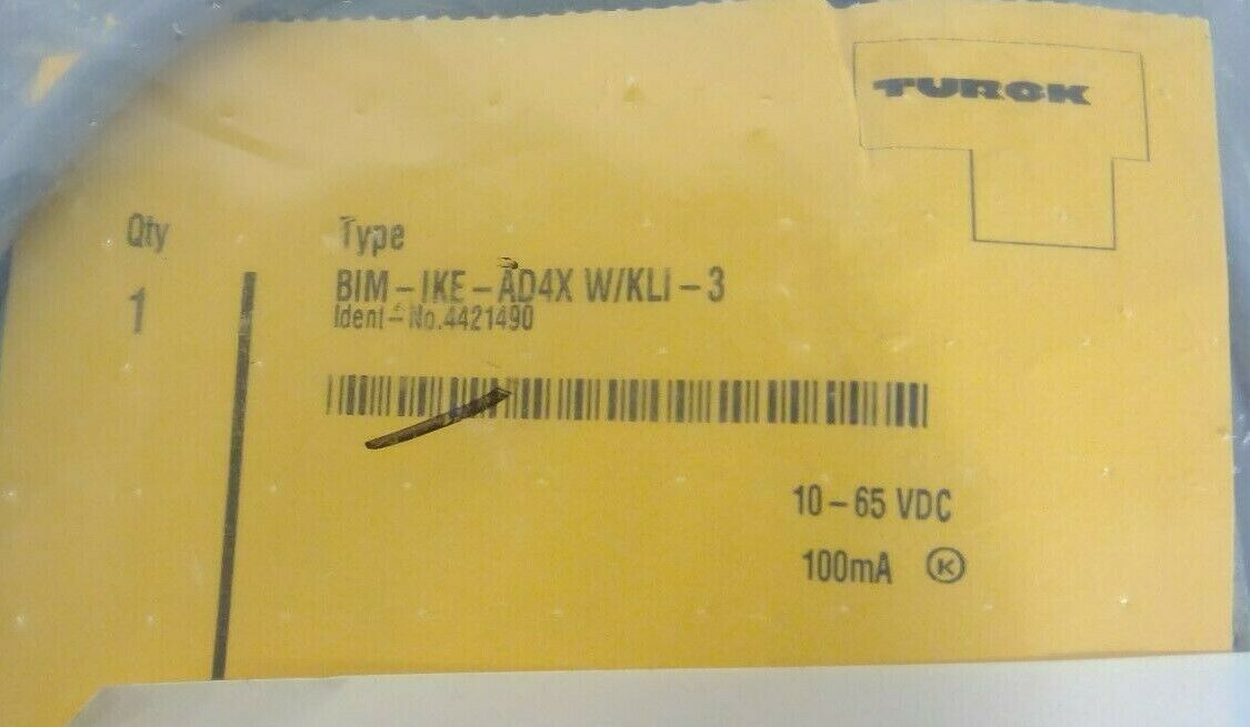 Turck - BIM-IKE-AD4X W/KLI-3 Cylinder Position Sensor 4421490                 5C