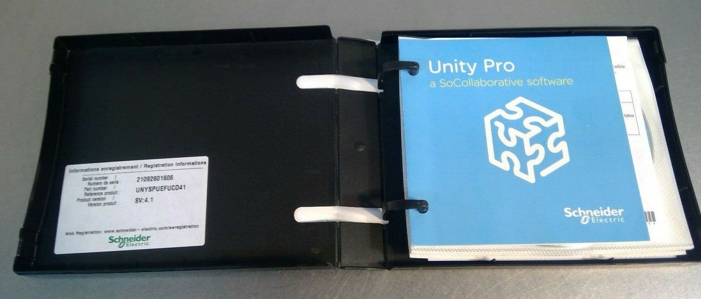 Schneider Electric UNYSPUEFUCD41 Unity Pro XL Single LIC - SN: 21092601606    3C