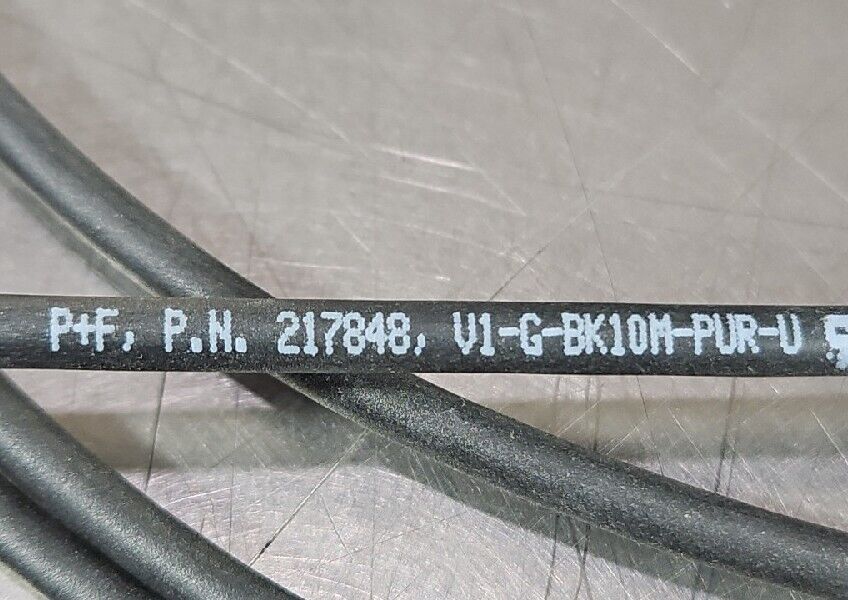 P+F V1-G-BK10M-PUR-U - 217848 PLC Cable                                Loc 5E-10