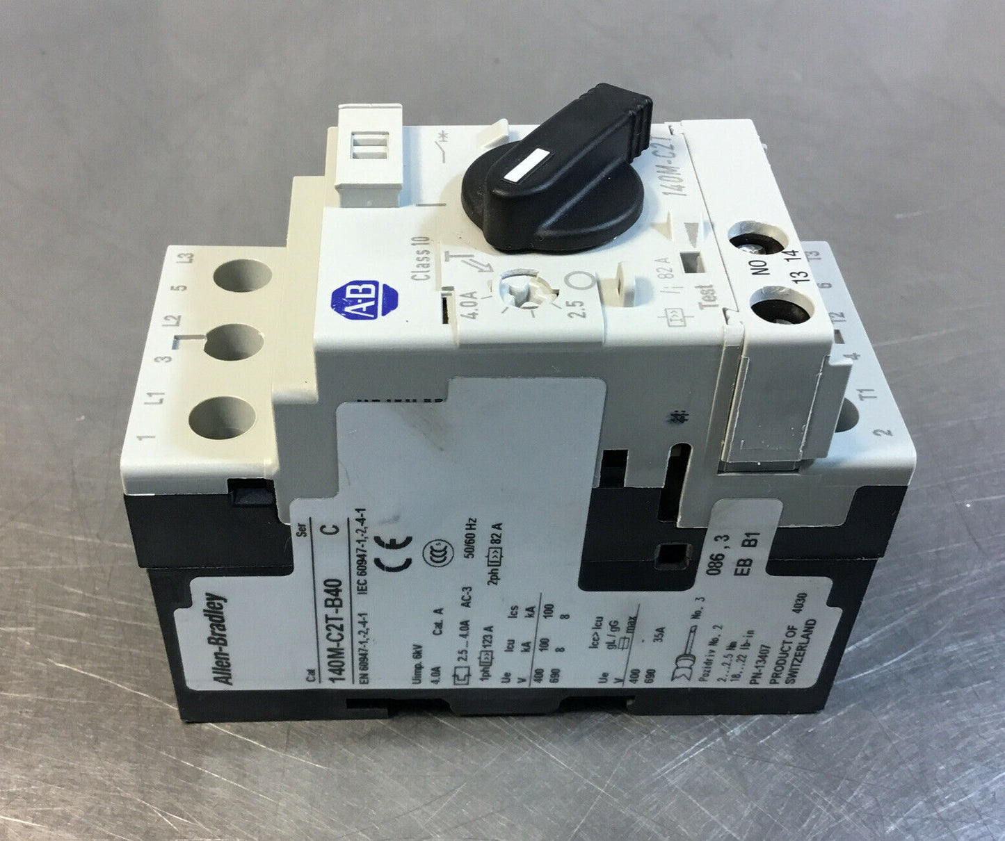 ALLEN BRADLEY  140M-C2T-B40 /C  MOTOR PROTECTION CIRCUIT BREAKER  2.5-4.0A   4C