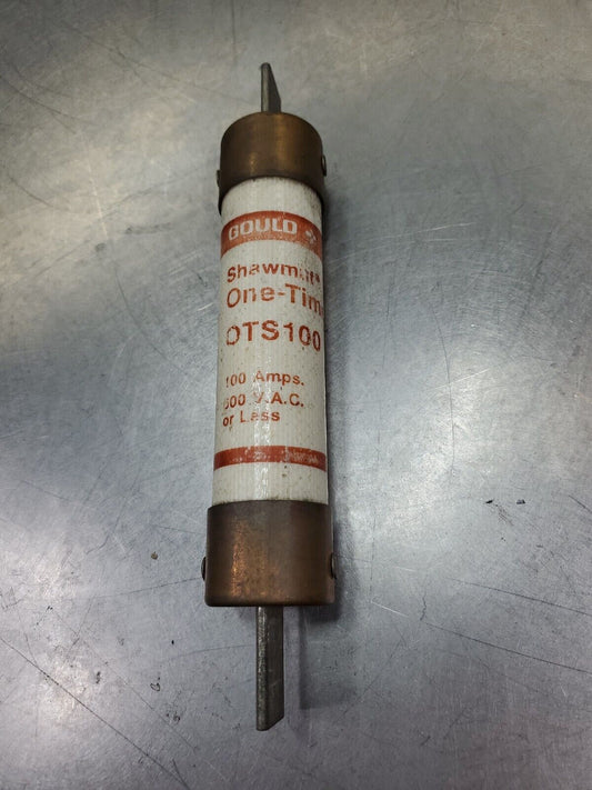 GOULD SHAWMUT One-Time OTS100  100 AMP 600 VOLT FUSE.                         4D