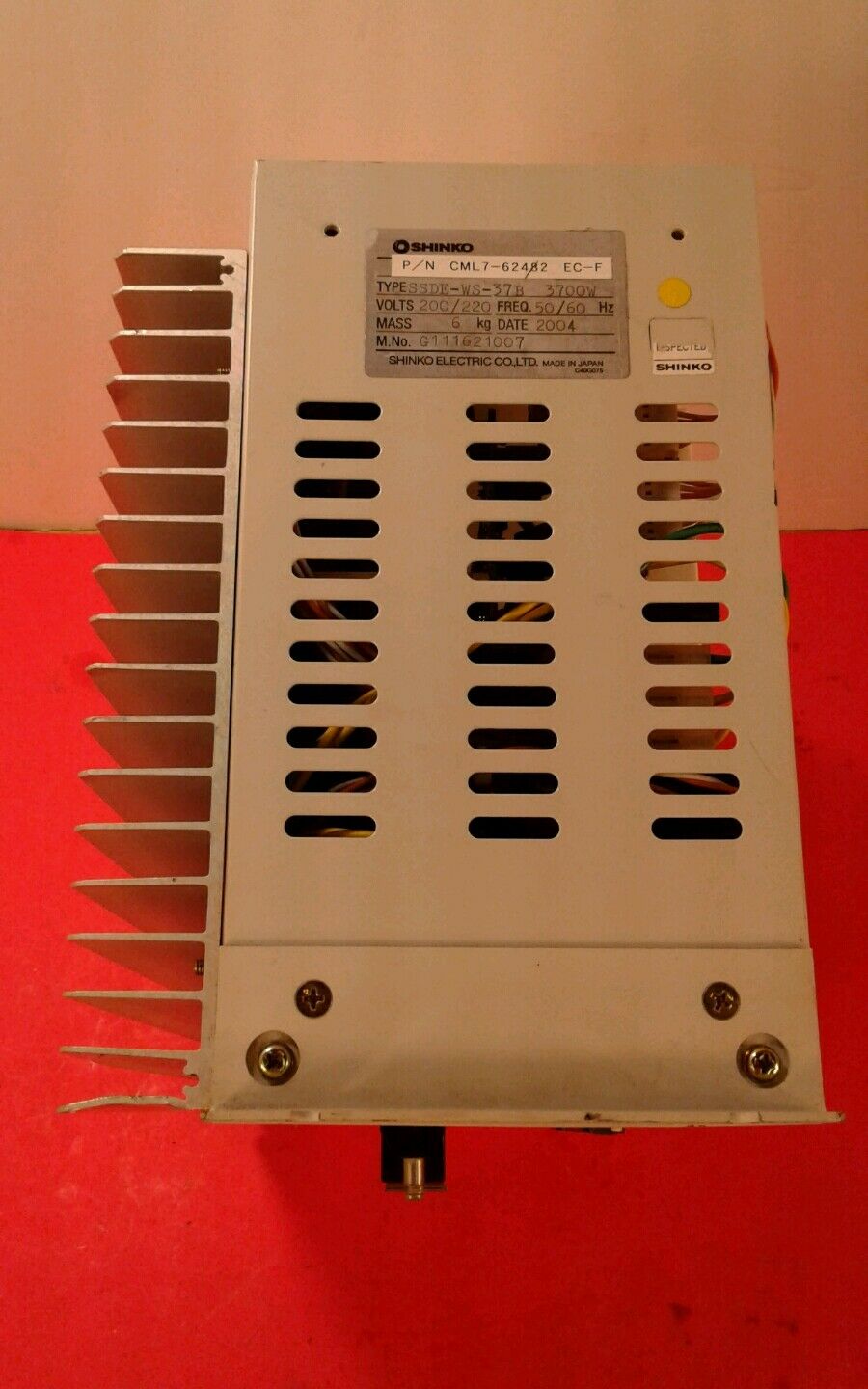 SHINKO ELECTRIC SSDE-WS-37B CML7-62482 3700W AC SERVO DRIVE 200/220V.  1F