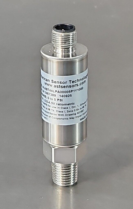 AST 44LPA00005P1Y000 Pressure Sensor. 0 to 5PSI.                        Loc5E-16