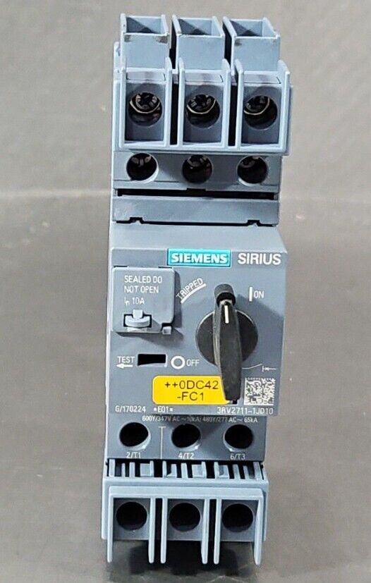 Siemens 3RV2711-1JD10 Circuit Breaker                                      4E-19