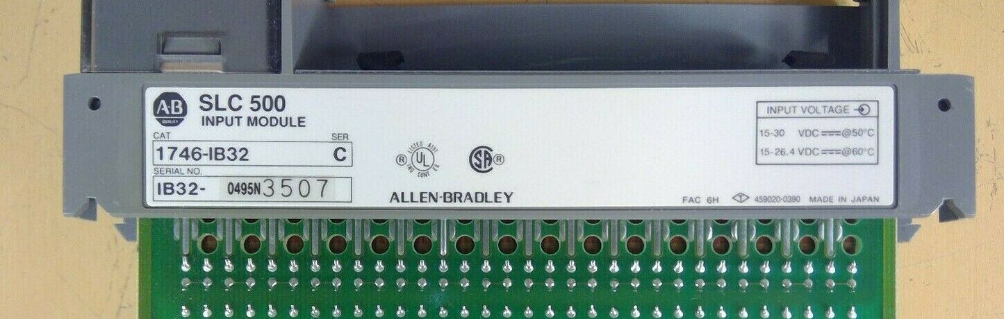 Allen-Bradley SLC 500 1746-IB32 Series C Input Module                      3D-15