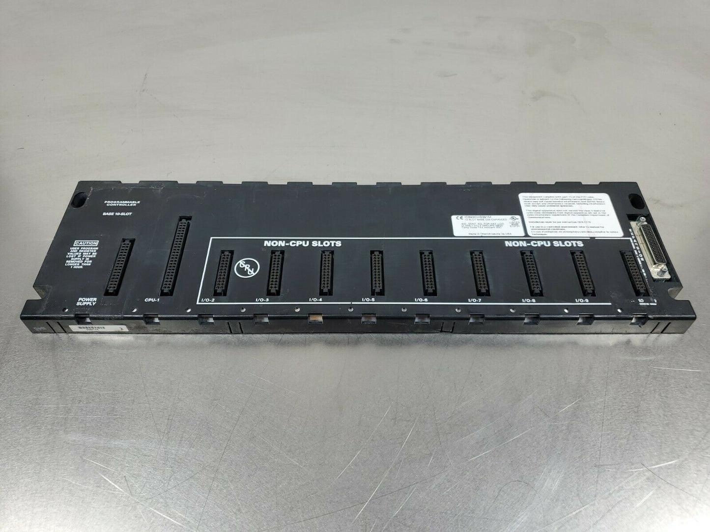 GE Fanuc- IC693CHS391M - 10 Slot Base EMI Enhanced Expansion.            3C