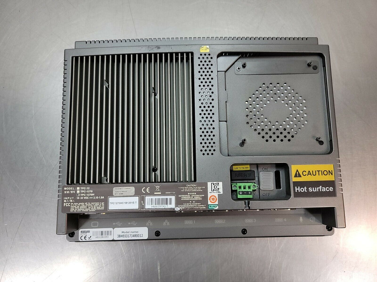 ADVANTECH TPC1270HC1B1201E-T/ ABB 3BHE031734R0012 Control Terminal loc.2B