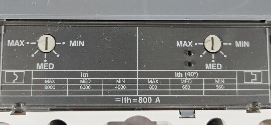 ABB S6H SACE S6 600VAC 500VDC 3 Pole Breaker.                           Loc5E-25