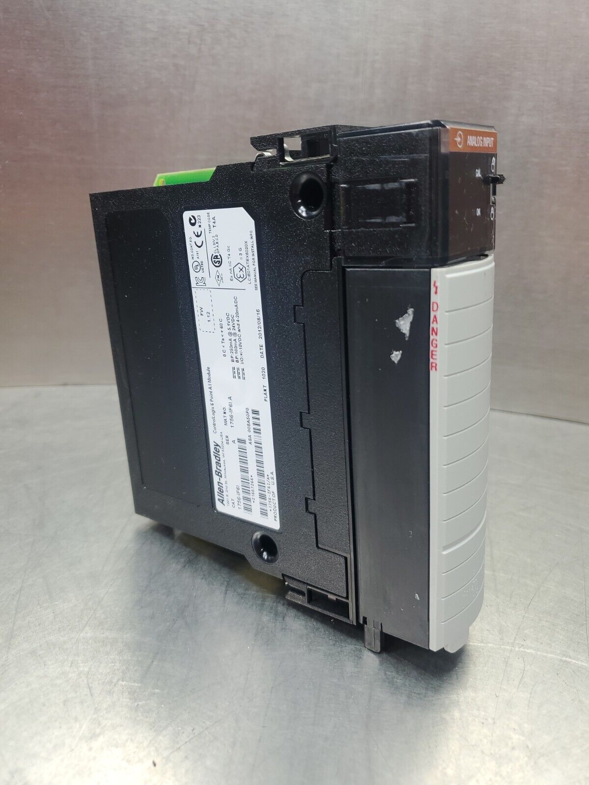 Allen Bradley 1756-IR6I/A ControlLogix 6 Pt A/I Module FW 1.12.            3C-10