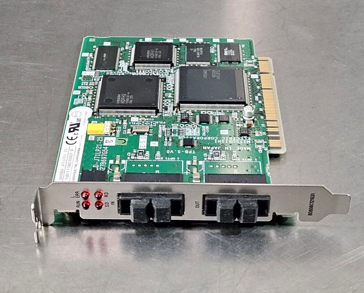 MITSUBISHI Q80BD-J71LP21-25 PROGRAMMABLE CONTROLLER CARD               Loc 3E-16