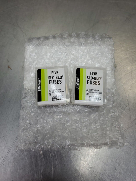 LITTELFUSE 230V 1/4A SLO-BLO FUSE - Lot of 7.                              4E-21