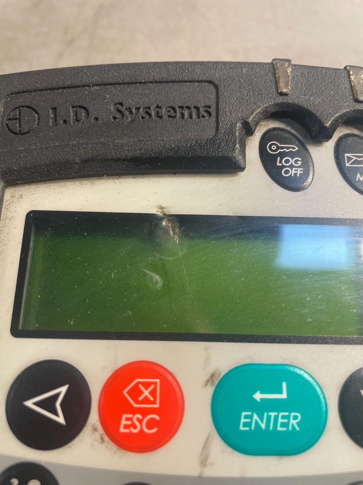 ID SYSTEMS UVAC-03 Gray Rev A Keypad LCD Display Vehicle Asset Communicator @1D