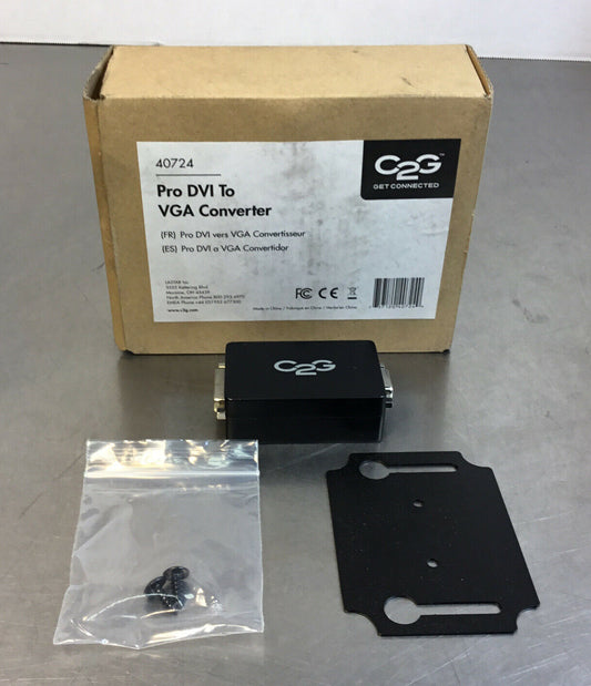 C2G 40724 Pro DVI to VGA Adapter Converter Black    3B-4