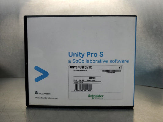 SCHNEIDER ELECTRIC UNYSPUSFGV1X Unity Pro S LISCENCE.                      3D-12