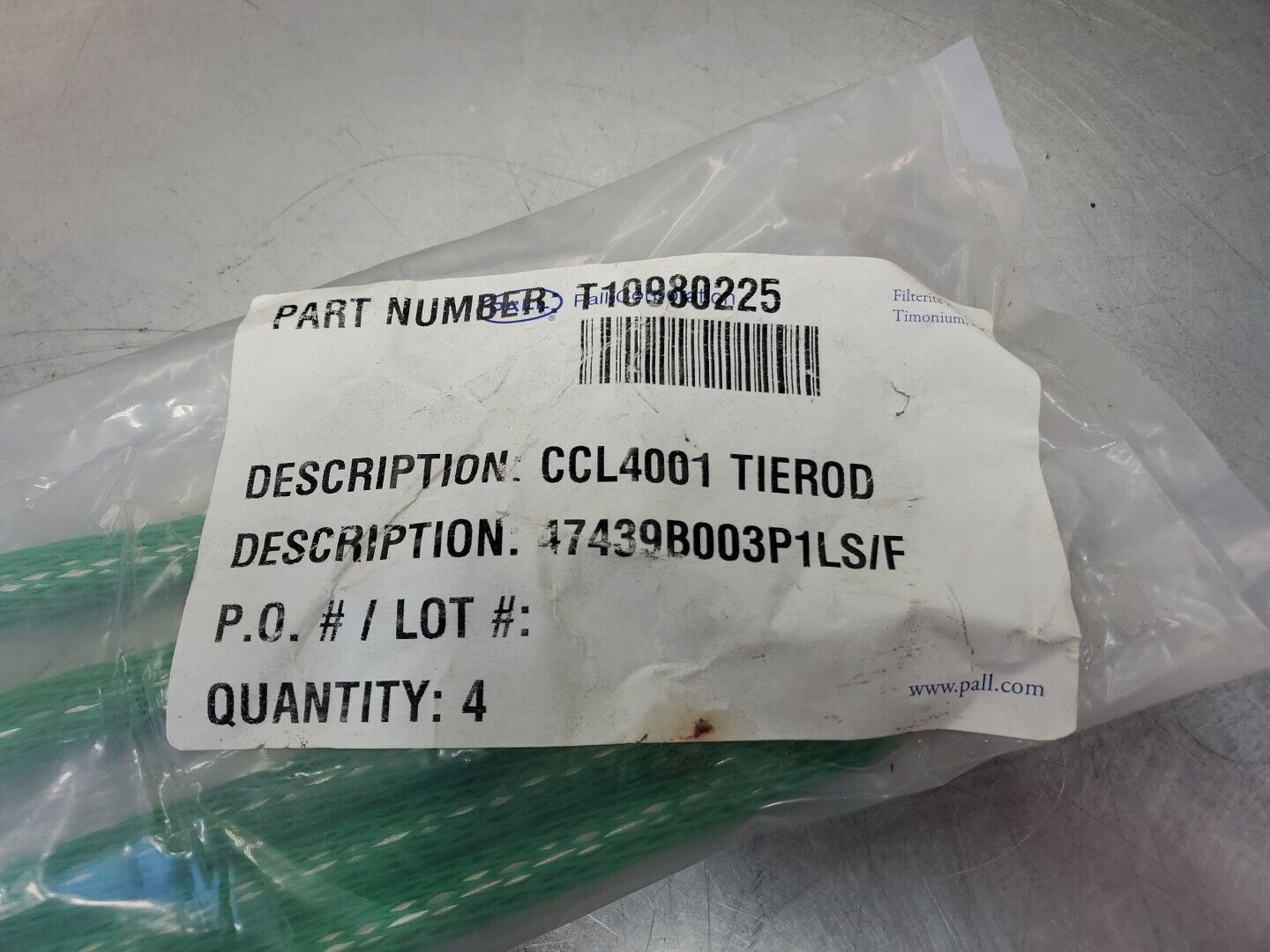 Pall T10980225 CCL4001 Tierod - QTY 4.                                      6B-8