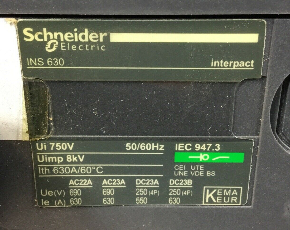 SCHNEIDER ELECTRIC 31114 Disconnect Switch 3 Pole  4D