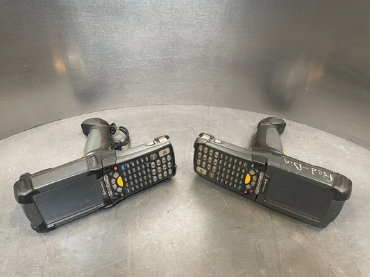 Lot of 2 Symbol Motorola MC9090 Handheld Wireless LCD Screen Barcode Scanner