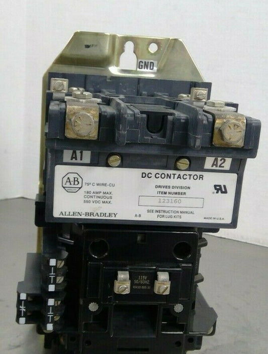 ALLEN BRADLEY 180Amp 550VDC DC CONTACTOR 123160                 1D