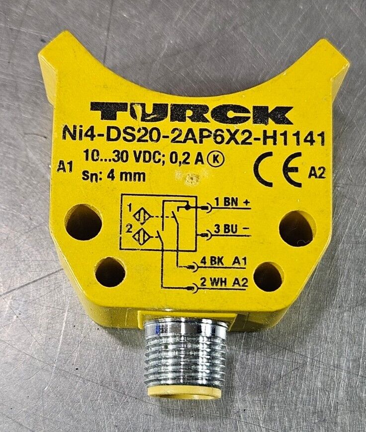 Turck NI4-DS20-2AP6X2-H1141 Nonembeddable Inductive Valve Sensor.       Loc5E-20