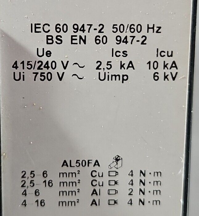Square D FAL34020 CIRCUIT BREAKER INTERRUPTOR 20A.                     Loc5E-16
